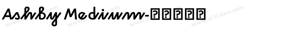 Ashby Medium字体转换